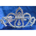Coronas de metal corona de plástico tiara coronas de plástico y tiaras nuevo año de diamantes de la boda / tiara de novia corona de cristal